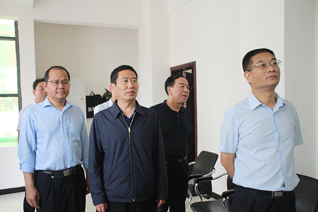 县委书记卢伟等四大班子领导视察扶沟高中新校区